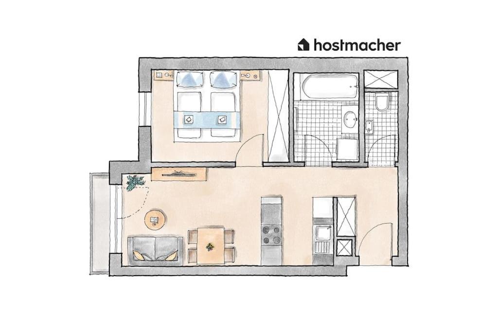 Urban 1Br Retreat, Easy City Link By Hm Вена Экстерьер фото